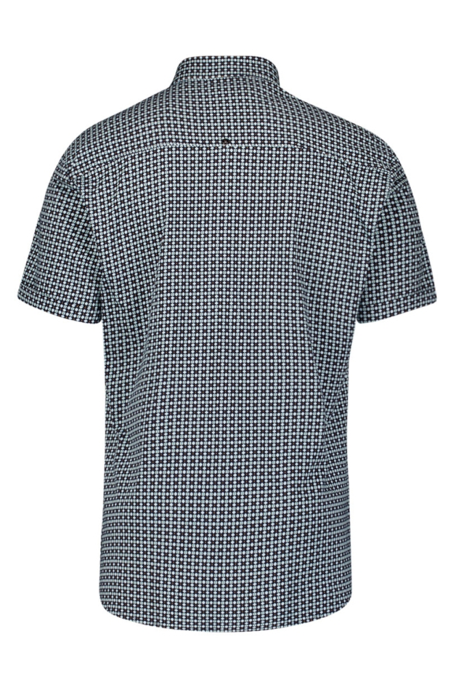 OVERHEMD MET PRINT 27440386 136 INDIGO BLUE